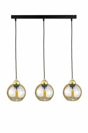 Lampa wisząca 3xE27 AMBRE GOLD