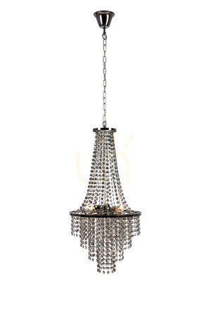 Żyrandol Markslojd Allington 3L chrom czarny metalowy 108124