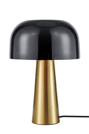 Lampa stołowa Markslojd Blanca 107934 czarno-brązowa metalowa 25W 35 cm