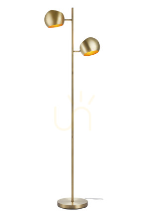 Lampa podłogowa Markslojd EDGAR 107742 2-punktowa antyczna metalowa 145 cm
