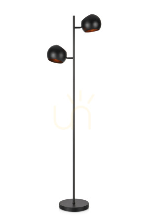 Lampa podłogowa Markslojd EDGAR 2 czarna metalowa 145 cm 107741