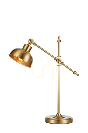 Lampa stołowa Markslojd Grimstad mosiądz metalowa 1x60W 108116