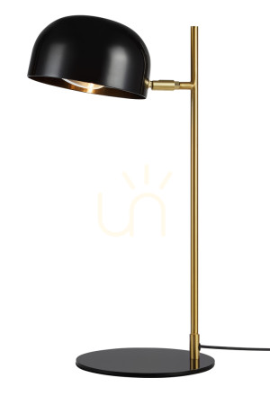 Lampa stołowa Markslojd Pose 107938 czarna mosiądz szczotkowany metalowa