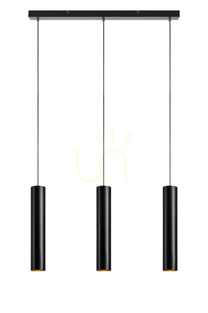 Lampa wisząca Markslojd Ruben 3 czarna metalowa 82 cm 107882
