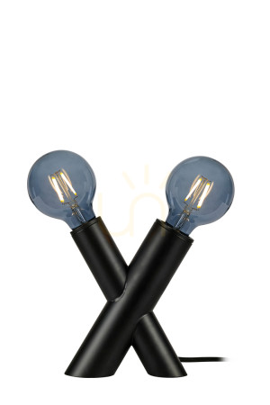 Lampa stołowa Markslojd Simul 108052 czarna metalowa 2x40W
