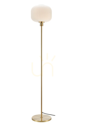 Lampa podłogowa Markslojd SOBER 108054 biała mosiądz szczotkowany 140 cm