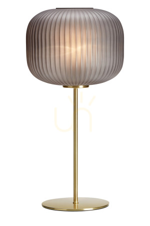 Lampa stołowa Markslojd SOBER 107820 dymne szkło mosiądz 50 cm