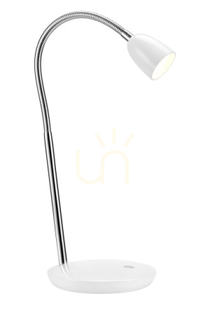 Lampa stołowa Markslojd TULIP 105684 biała metalowa LED 41,5 cm
