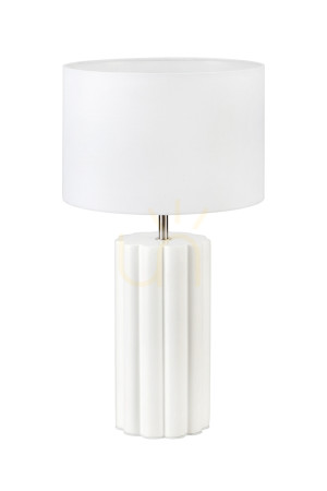 Lampa stołowa Markslojd Column 108220 biała ceramiczna 44 cm