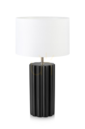Lampa stołowa Markslojd Column 108221 biała czarna ceramiczna 44 cm