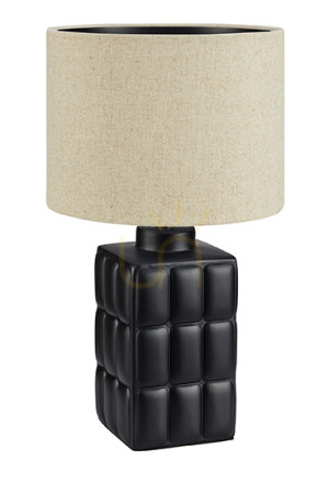Lampa stołowa Markslojd Cuscini 108248 beżowo-czarna ceramiczna 42,5 cm