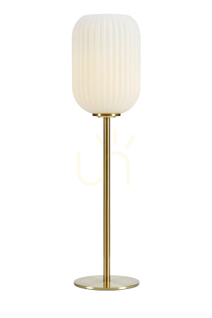 Lampa stołowa Markslojd CAVA 108251 biała mosiądz szczotkowany 55 cm
