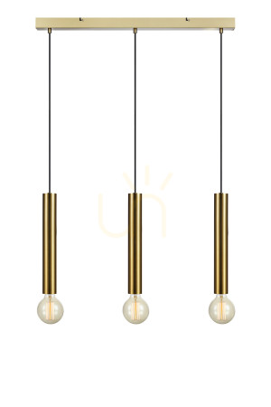 Lampa wisząca Markslojd Sencillo 3-punktowa mosiądz 75 cm 108261