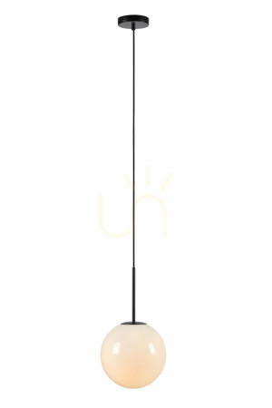 Lampa wisząca Markslojd Dione 108267 biała czarna 1x40W szklana 25 cm
