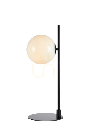 Lampa stołowa Markslojd Dione 108271 biała czarna metal szkło 62,5 cm