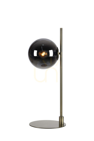 Lampa stołowa Markslojd Dione 108272 przydymiona antyczny metal szkło 62,5 cm