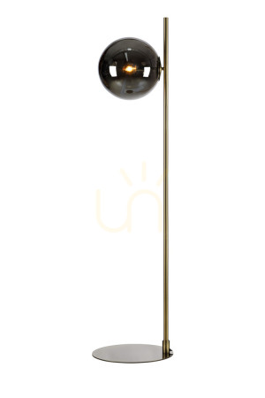 Lampa podłogowa Markslojd Dione 108274 antyczny metal przydymione szkło 1x40W