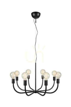 Lampa wisząca Markslojd Amistoso 8 czarna metalowa 108291