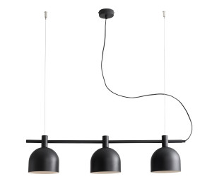 Lampa Wisząca Beryl 3 Black ALDEX