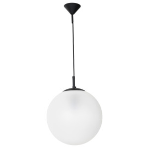 Lampa Wisząca Globus Black (Mleczna Kula) ALDEX