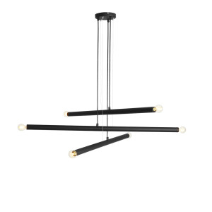 Lampa Wisząca Tubo 6 Black ALDEX