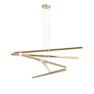 Lampa Wisząca Tubo 10 Gold ALDEX