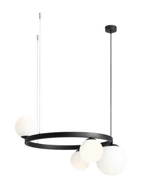 Lampa Wiszącą Garda 4 Ring Black ALDEX