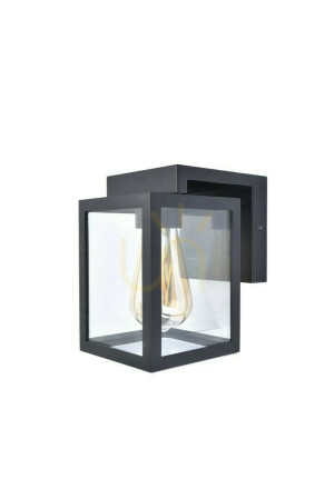 Kinkiet zewnętrzny Lutec Shiva 5206501012 czarny aluminium szkło IP44