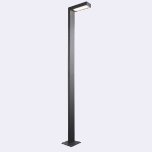 Latarnia ogrodowa / parkowa ASKER - premium - Pole 1363GR grafitowy 12W 3000K 236cm - NORLYS