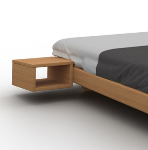 Stolik nocny WoodMan CARRE karmel lite drewno bukowe WUA-01486