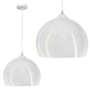 Lampa wisząca e27 biała hy-2701