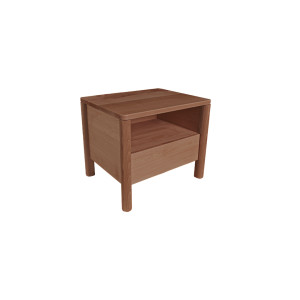 Stolik nocny WoodMan Drop karmel buk lite drewno bukowe WUA-01265