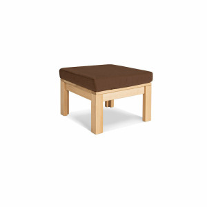 Pufa WoodMan Mexico z drewna bukowego, brązowa, 2w1, WUA-00845