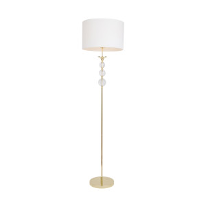Lampa podłogowa Zuma Line REA RLL93163-1GW II ZŁOTO-BIAŁA