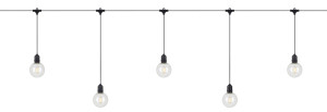 Lampa ogrodowa girlanda świetlna Markslojd Garden 24 Deco Light Chain 10L czarna 108021