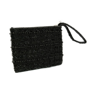 Black Beaded Wallet
