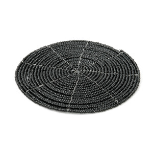 Beaded Coaster - Black