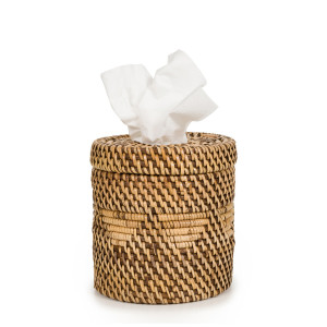 Colonial Tissue Box - Natural Brown