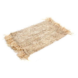 Fringe Raffia Placemat Rectangular - Natural
