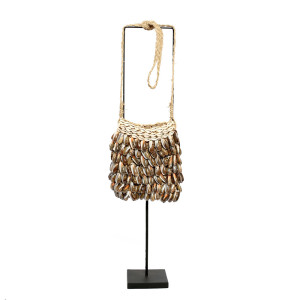 Shell Purse on Stand
