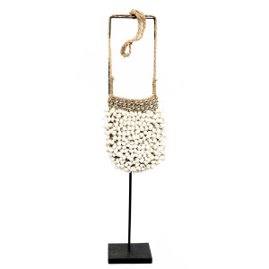 Shell Purse on Stand