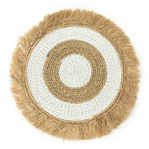 Seagrass Raffia Placemat - Natural White