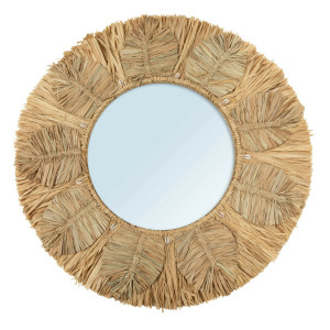 Palm Tree Mirror - Natural - M