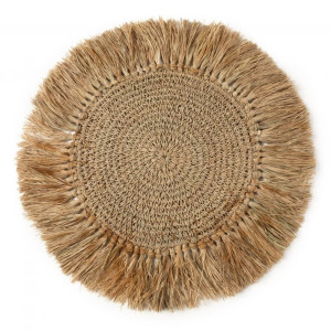Crochet Raffia Placemat - Natural