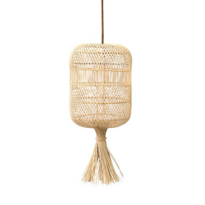 Lampa sufitowa ażurowa, dekoracja - The Dumpling Floor Lamp S, E27, Rattan