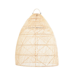 Lampa boho wisząca - The Twister M, E27, Rattan, pleciona