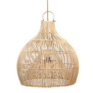 Lampa wisząca nad stół - The Lobster Trap L, E27, Rattan, w stylu boho