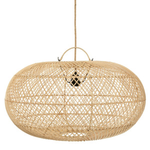 Lampa boho wisząca - The Wholly L, E27, Rattan, handmade