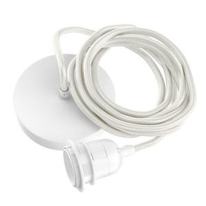 Fitting Lamps Ceiling BAZAR BIZAR Cable Fittings Czarny Bawełna 250cm