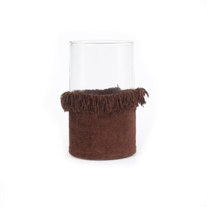 Oh My Gee Candle Holder - Burgundy Velvet - XXL